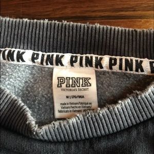 Pink crop pullover